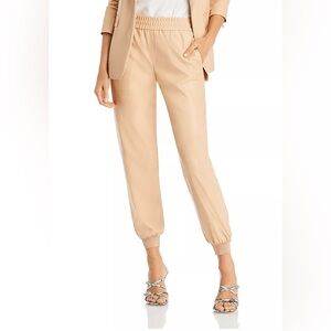 Alice + Olivia Pete Faux Leather jogger M